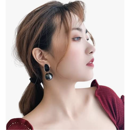 Black Drop Earring