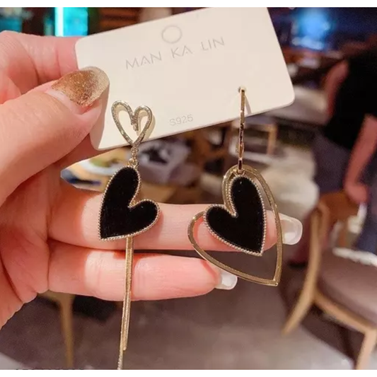Asymmetric Mismatched Heart Earrings