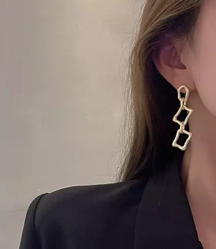 Cubic Zirconia Creative Hoop Earring