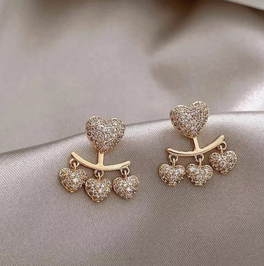 Heart Drop Earrings