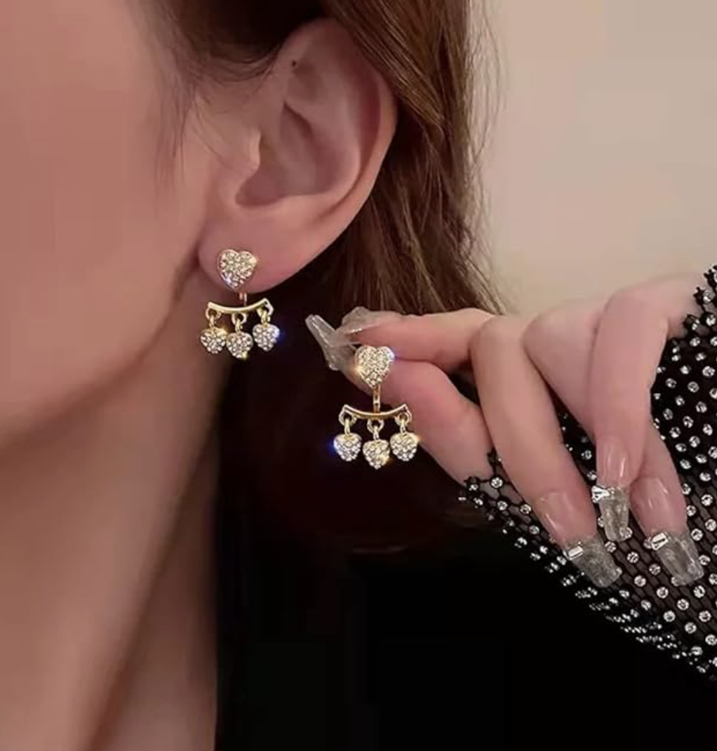Heart Drop Earrings