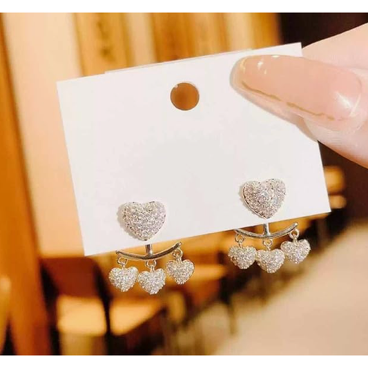 Heart Drop Earrings