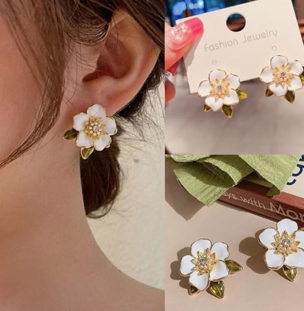 Stunning Flower Stud Earring