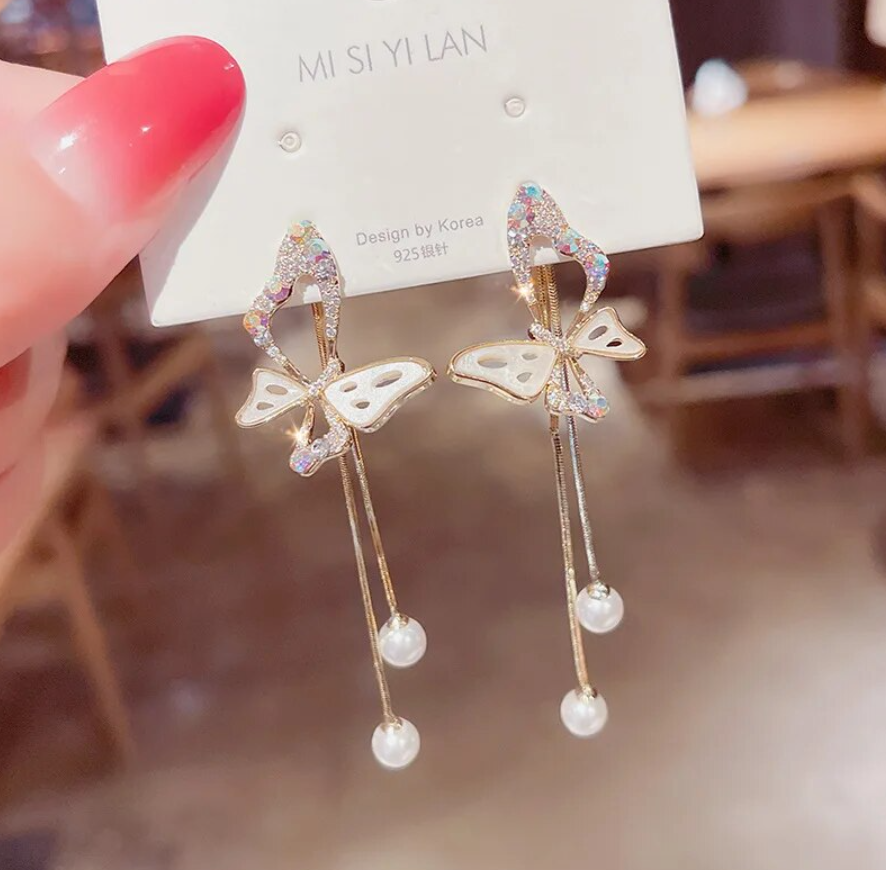 Stunning Butterfly Tassel Earring
