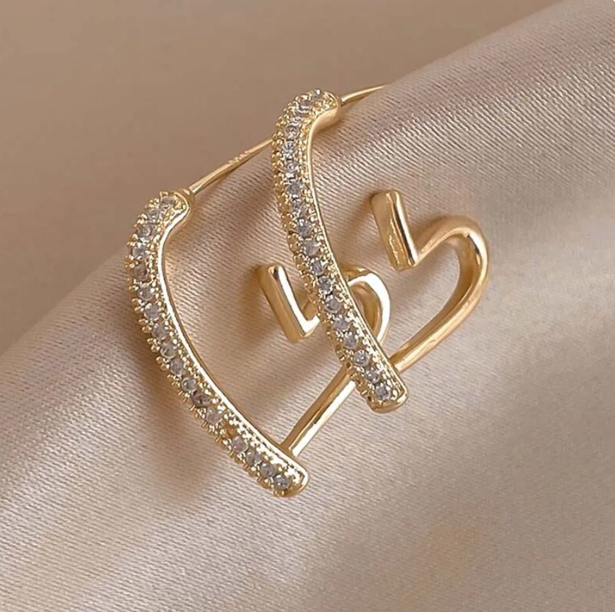Heart Hoop Earrings