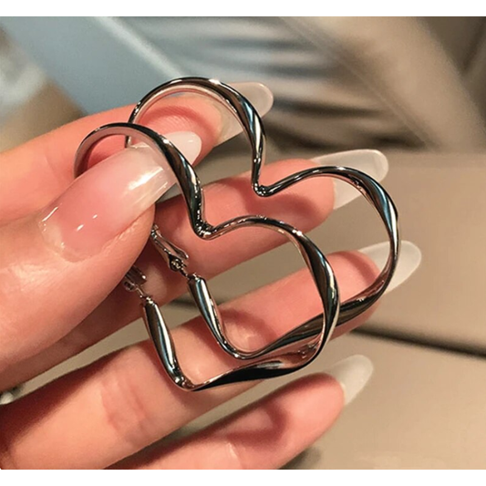 Heart Loop Hoop Earring