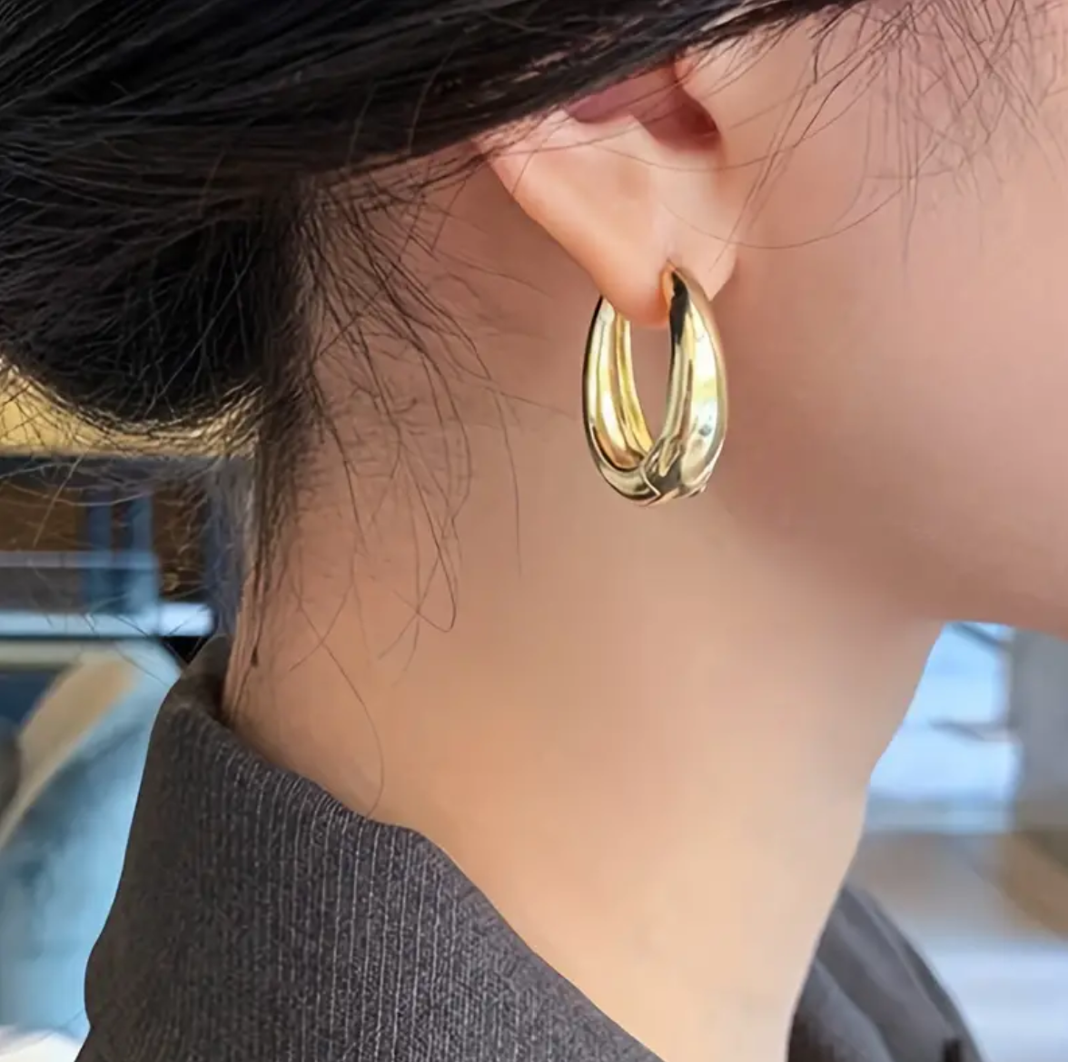 Gold Hoop Earring