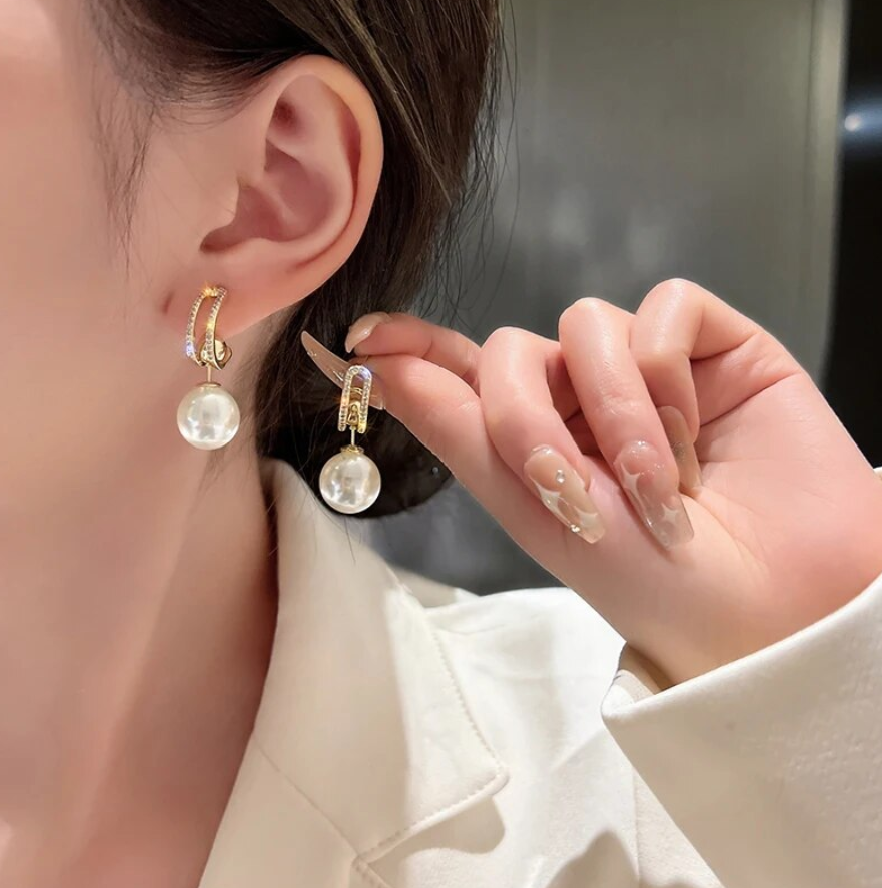 Gold Plated Drop Earring