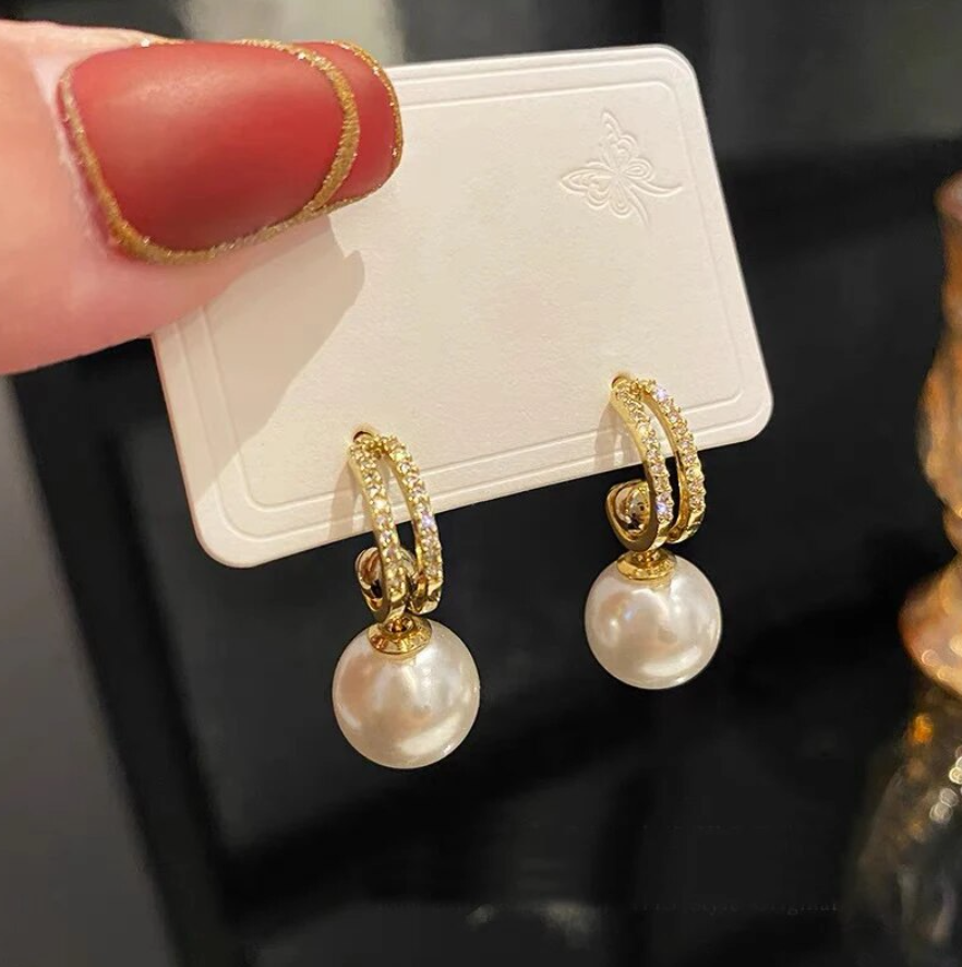 Gold Plated Drop Earring