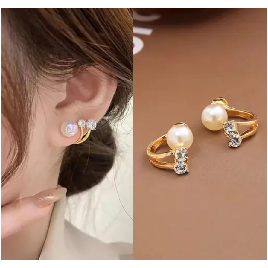 Soft Wrap Style Stud Earring