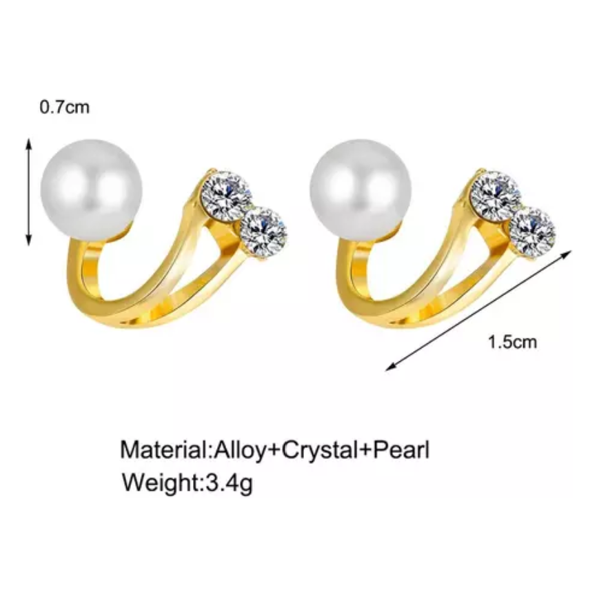 Soft Wrap Style Stud Earring
