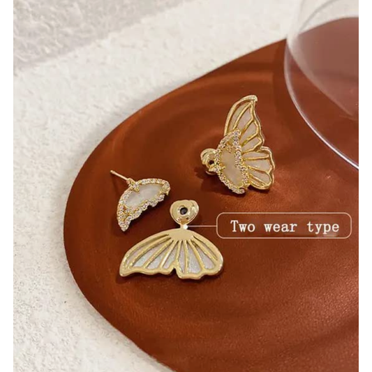 Double sided Butterfly Ear Cuff Earring