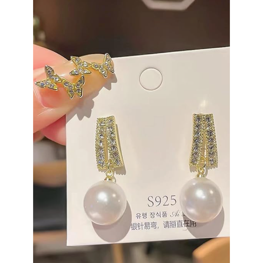 Gold Plated Pearl Tiny Stud Earring