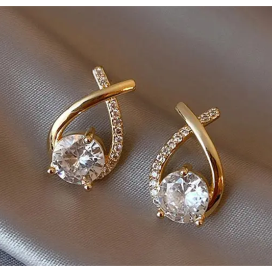 Geometric Jade Stud Earring