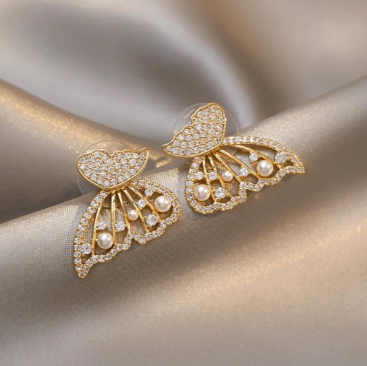 Double Sided Butterfly Stud Earring