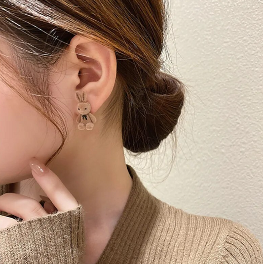 Cute Bunny Stud Earring