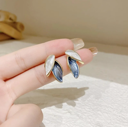 Korean Leaf Stud Earring