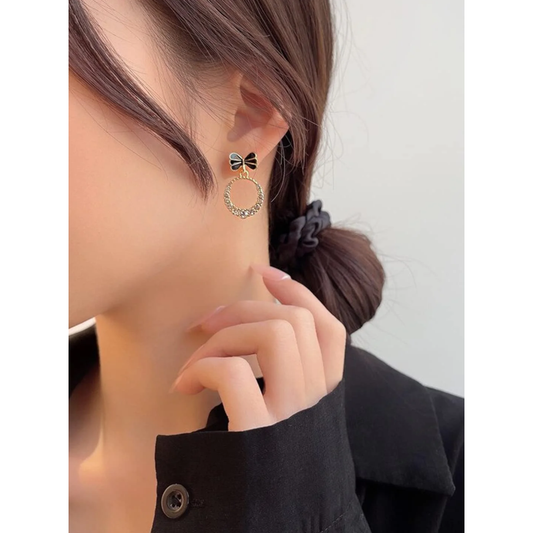 Bow Hoop Earring