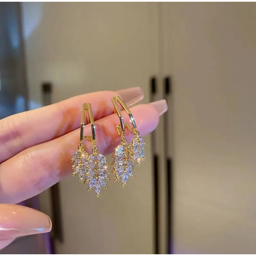 Stylish Stone Drop Earring